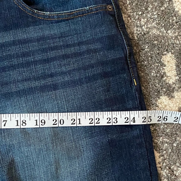 TRUE CRAFT Mens Denim Distressed Straight Jeans - Picture 14 of 16